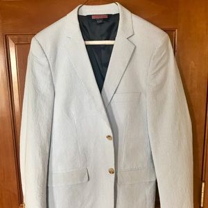 Boys Vineyard Vines seersucker blazer.  Worn once